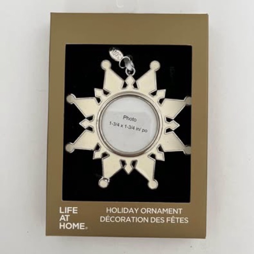 Picture Frame Metal Christmas Ornament